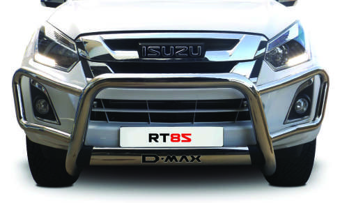 Stainless Steel GEN6 Oval Wrap Around Nudge Bar branded D-Max